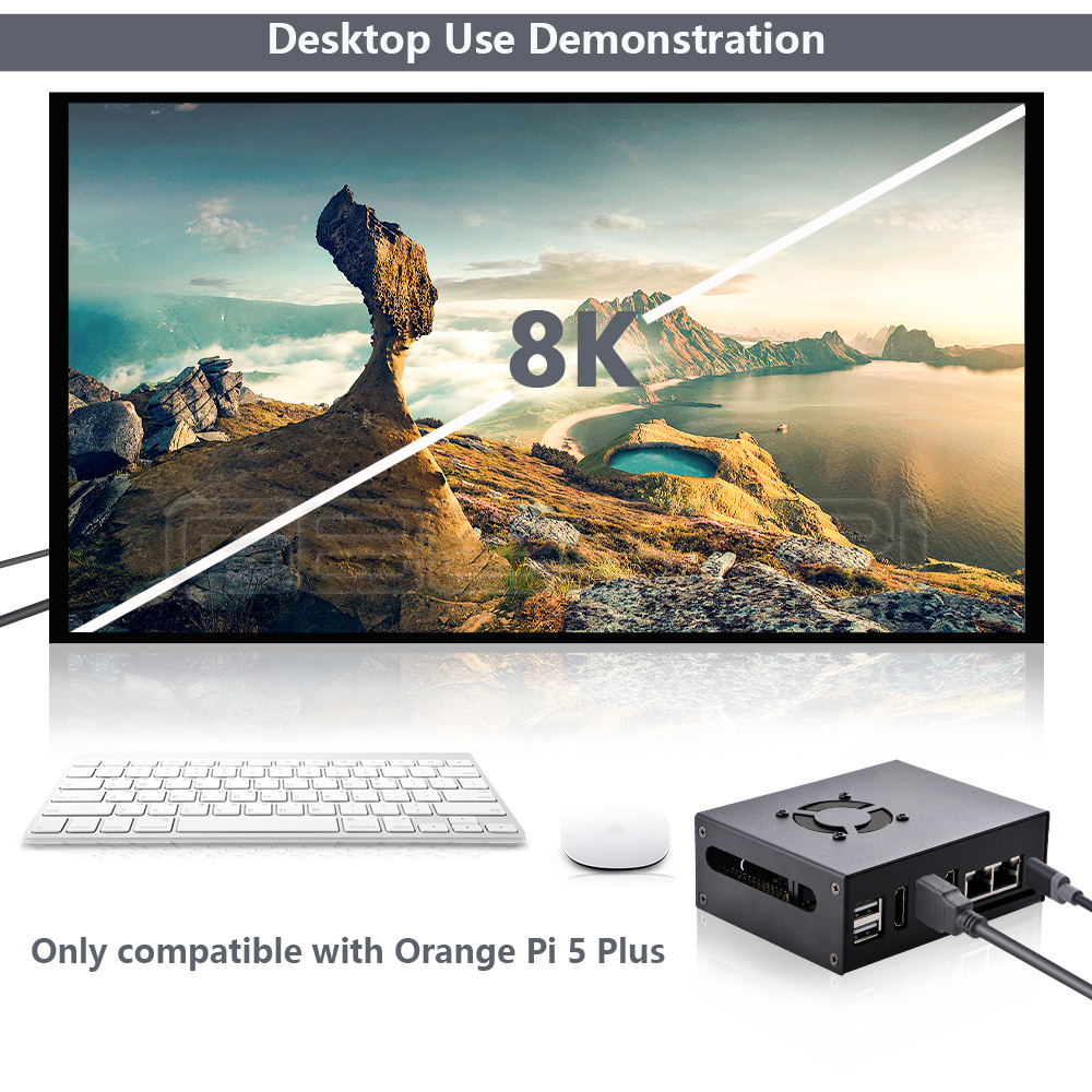 GeeekPi turuncu Pi 5 artı duru - Orange Pi 5 Plus 32Gb incelemesi ve fiyatı